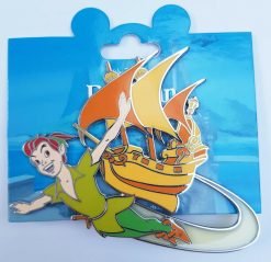 Disneyland Paris Peter Pan Flying Ship Boat Large Pin Trading Badge