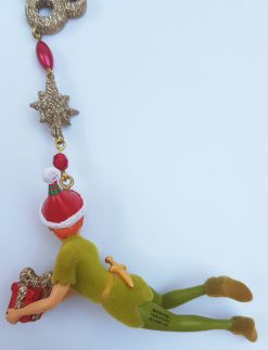 Disneyland Paris Peter Pan Hanging Christmas Tree Decoration - REPAIRED