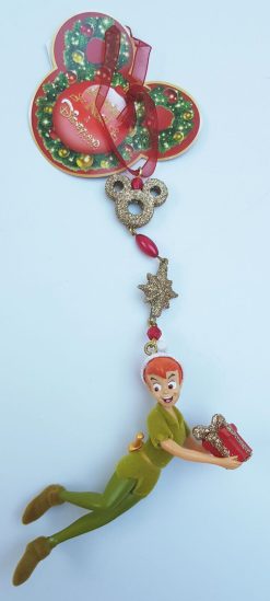 Disneyland Paris Peter Pan Hanging Christmas Tree Decoration - REPAIRED