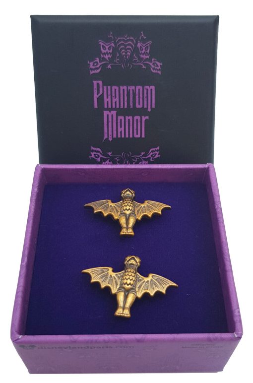 Disneyland Paris Phantom Manor Limited Edition Bat Shape Cufflinks