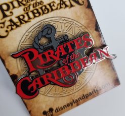 Disneyland Paris Pirates Of The Caribbean Logo Pin Trading Badge