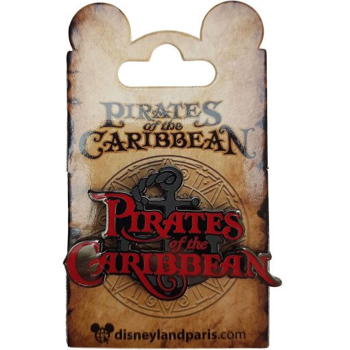 Disneyland Paris Pirates Of The Caribbean Logo Pin Trading Badge