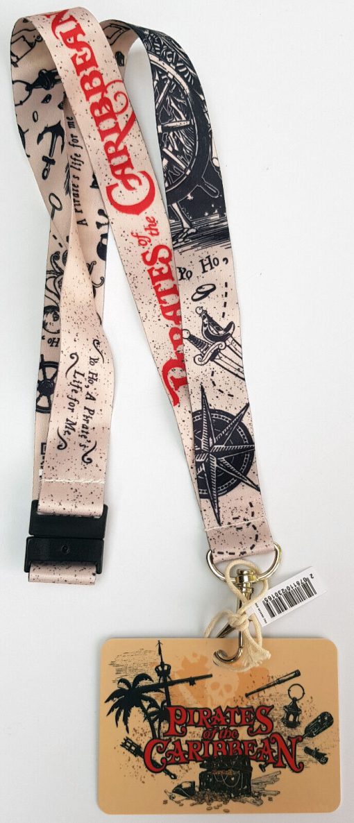 Disneyland Paris Pirates Of The Caribbean Pin Trading Lanyard