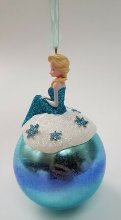 Disneyland Paris Princess Elsa Glass Hanging Christmas Tree Decoration