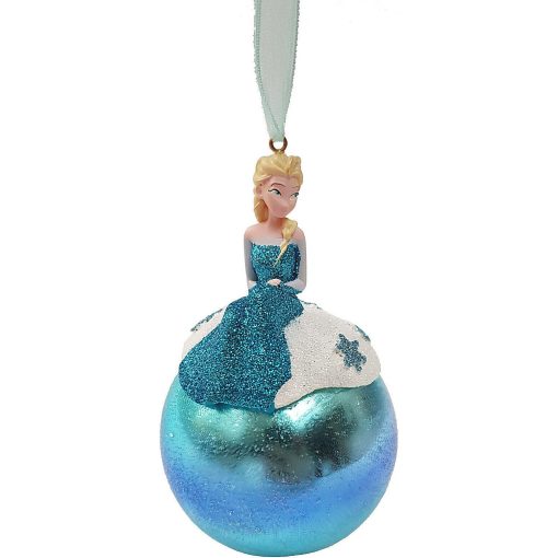 Disneyland Paris Princess Elsa Glass Hanging Christmas Tree Decoration