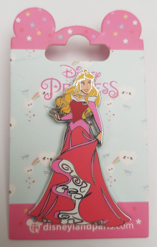 Disneyland Paris Sleeping Beauty Princess Aurora Pin Trading Badge