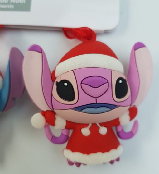 Disneyland Paris Stitch & Angel Hanging Christmas Tree Decoration