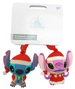 Disneyland Paris Stitch & Angel Hanging Christmas Tree Decoration