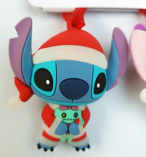 Disneyland Paris Stitch & Angel Hanging Christmas Tree Decoration