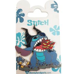 Disneyland Paris Stitch As Maleficent Pin Trading Badge Shop The Mouse