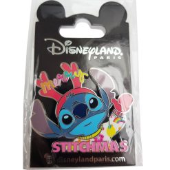 Disneyland Paris Stitch Merry Stitchmas Pin Trading Badge