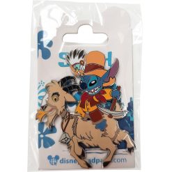 Disneyland Paris Stitch On Big Thunder Mountain Goat Pin Attraction Badge