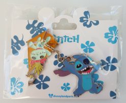 Disneyland Paris Stitch & Scrump Flying Kite Pin Trading Badge