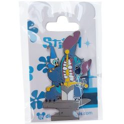 Disneyland Paris Stitch Sword In The Stone Pin Trading Badge