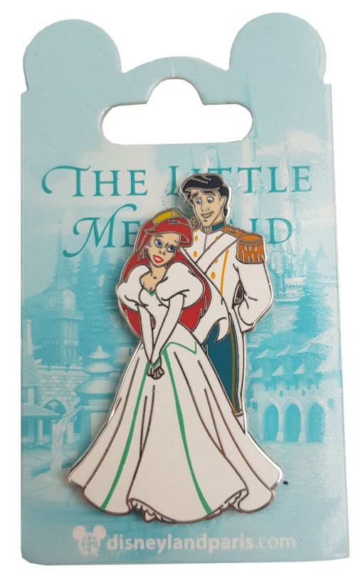 Disneyland Paris The Little Mermaid Ariel & Eric Pin Trading Badge