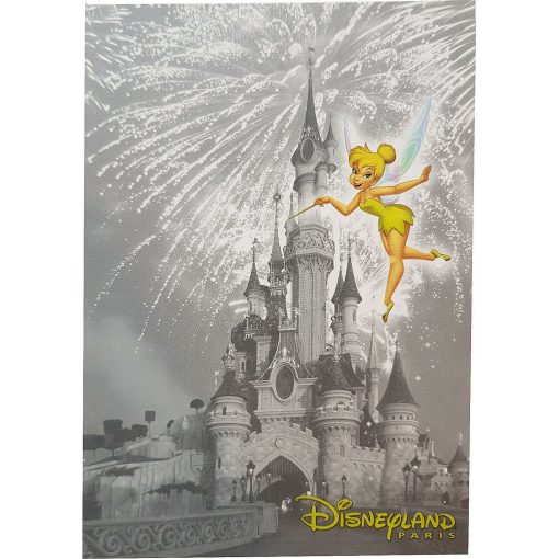 Disneyland Paris Tinkerbell Flying In Front Of Castle Postcard