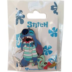 Disneyland Paris Tired Drooling Stitch & Scrump Pin Trading Badge