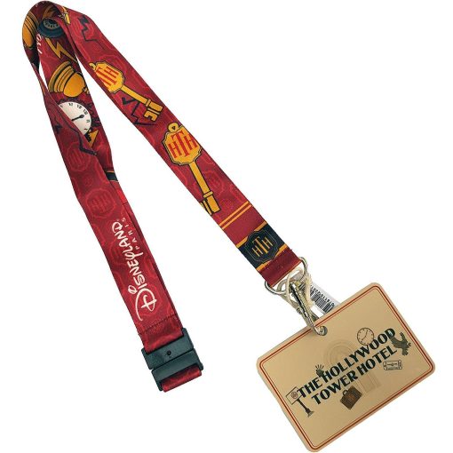 Disneyland Paris Tower Of Terror Hotel Pin Trading Lanyard