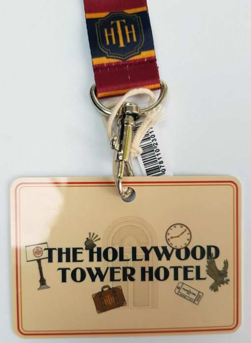 Disneyland Paris Tower Of Terror Hotel Pin Trading Lanyard