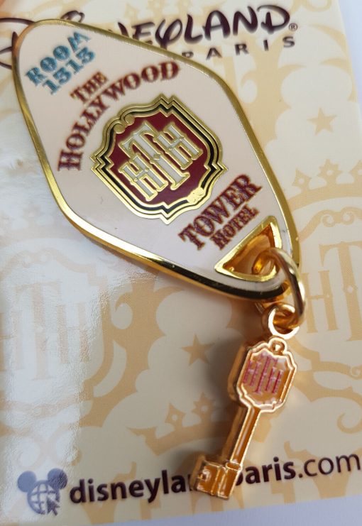 Disneyland Paris Tower Of Terror Room Key Pin Trading Badge