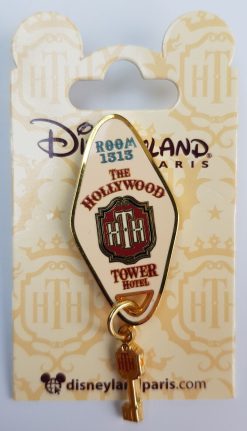 Disneyland Paris Tower Of Terror Room Key Pin Trading Badge