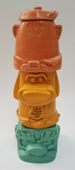 Disneyland Paris Up 3 Mugs Stackable Totem Pole Set