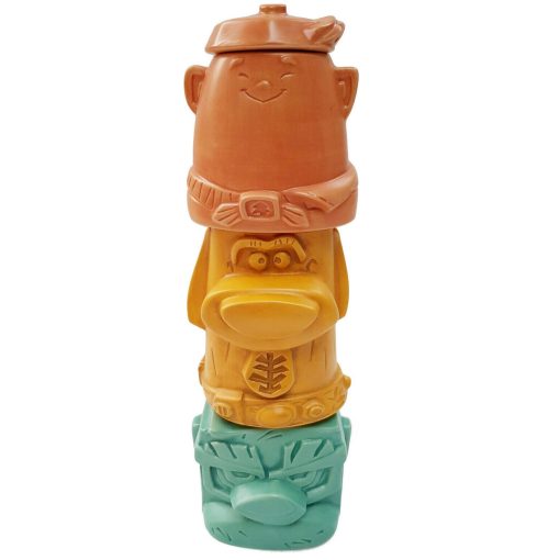 Disneyland Paris Up 3 Mugs Stackable Totem Pole Set