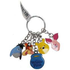 Disneyland Paris Winnie The Pooh & Friends Faces Charm Keyring