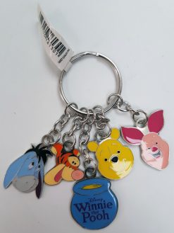 Disneyland Paris Winnie The Pooh & Friends Faces Charm Keyring