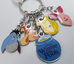 Disneyland Paris Winnie The Pooh & Friends Faces Charm Keyring