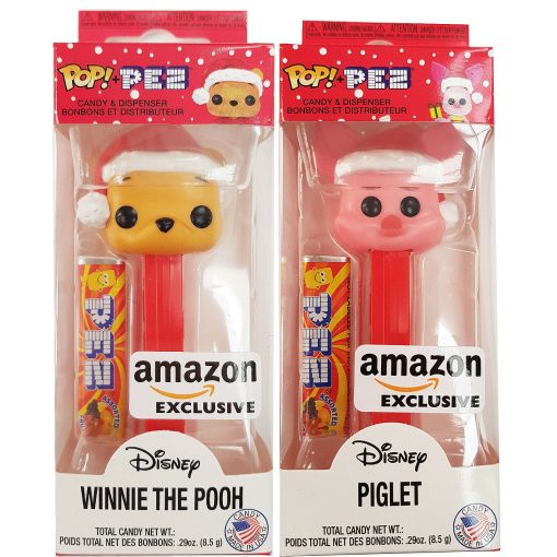 Funko Pop Disney Winnie The Pooh & Piglet Christmas Holiday Pez Dispenser Amazon Exclusive