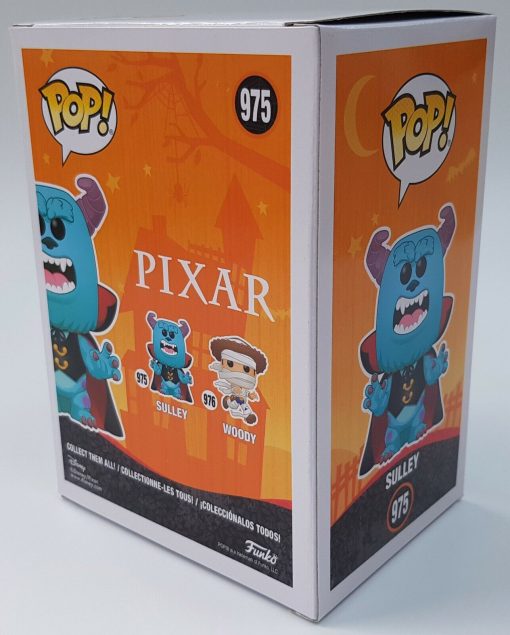 Funko Pop Pixar Halloween 976 Woody & 975 Sulley Amazon Collectors Box Size Medium