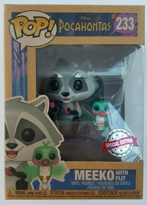 Funko Pop Vinyl Pocahontas Meeko & Flit Figure 233 Special Edition