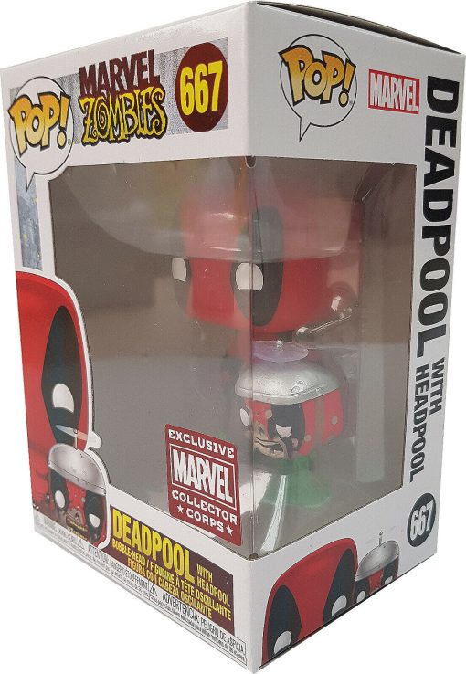 Funko Pop Zombie Marvel Collectors Corps MCC Box - Red Skull & Deadpool Vinyls & Zombie Tshirt