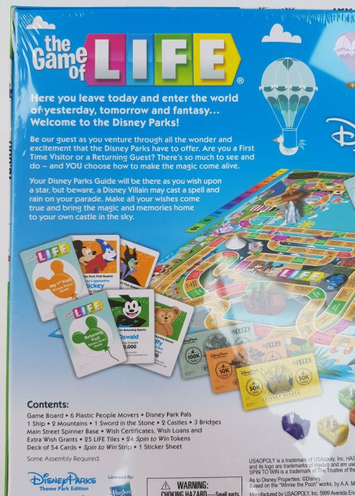 Hasbro Game Of Life Theme Parks Attraction Edition The Board Game