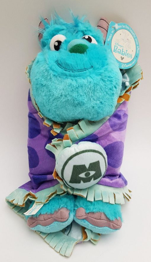 Hong Kong Disneyland Babies Monsters Inc Sully & Blanket Soft Plush Toy