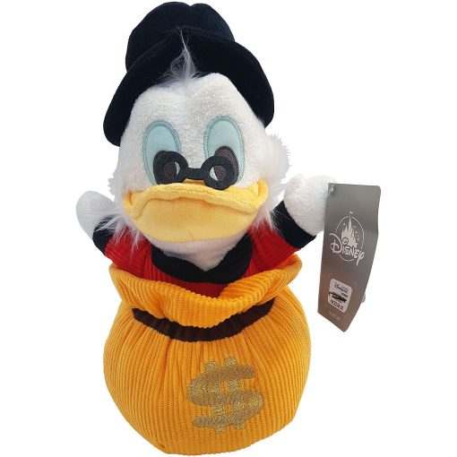 Hong Kong Disneyland Scrooge McDuck Money Bag Plush Soft Cuddly Toy