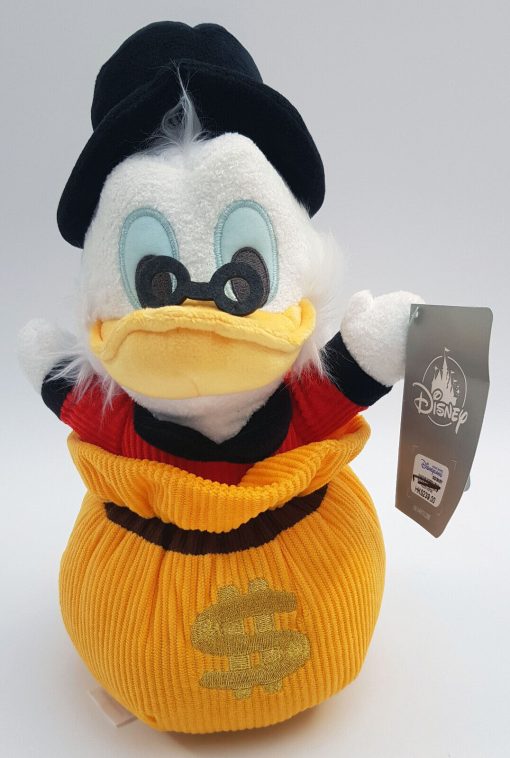 Hong Kong Disneyland Scrooge McDuck Money Bag Plush Soft Cuddly Toy