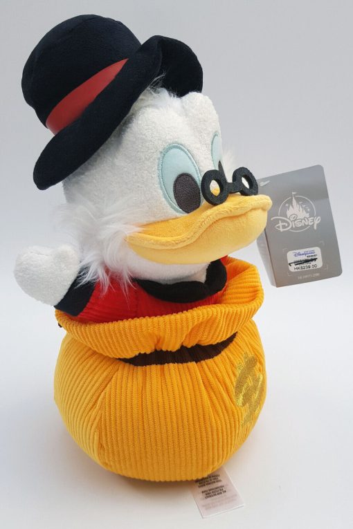 Hong Kong Disneyland Scrooge McDuck Money Bag Plush Soft Cuddly Toy