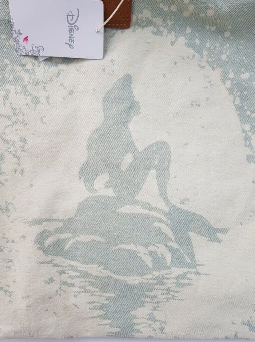 Loungefly Disney Little Mermaid Ariel On Rock Tote Bag Denim Wash