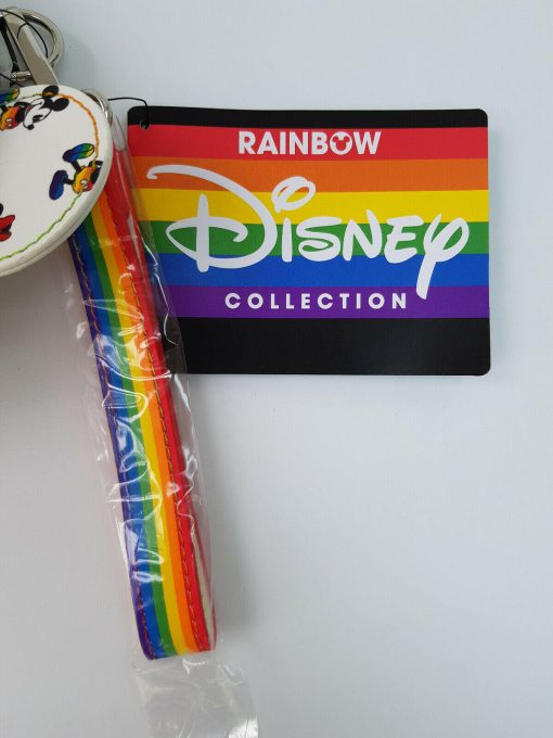 Loungefly Disney Mickey & Minnie Mouse Rainbow Wristlet