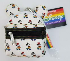 Loungefly Disney Mickey & Minnie Mouse Rainbow Wristlet