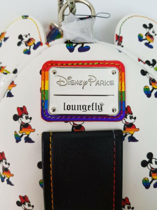 Loungefly Disney Mickey & Minnie Mouse Rainbow Wristlet