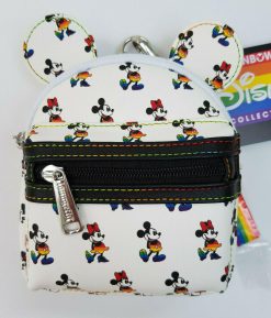 Loungefly Disney Mickey & Minnie Mouse Rainbow Wristlet