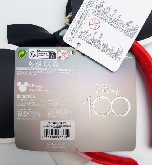 Loungefly Disney Mouseketeers Minnie & Mickey Mouse Ears 100 Anniversary