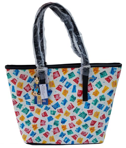 Loungefly Disneyland Attraction 65th Anniversary Tote Bag