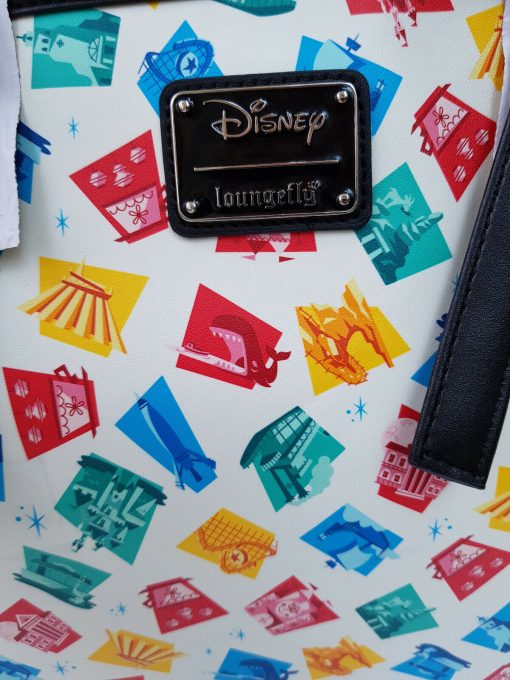 Loungefly Disneyland Attraction 65th Anniversary Tote Bag