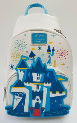 Loungefly Disneyland Castle 65th Anniversary Sling To Mini Backpack Bag