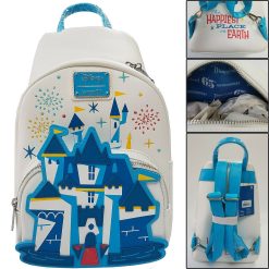 Loungefly Disneyland Castle 65th Anniversary Sling To Mini Backpack Bag