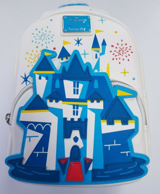 Loungefly Disneyland Castle 65th Anniversary Sling To Mini Backpack Bag